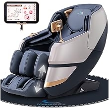 MassaMAX MT339 4D Massage Chair, Full Body Shiatsu Recliner with Automatic Footrest, Zero Gravity, SL Track, Deep Yoga Stretch, 22 Modes, AI Voice Control, Foot Rollers, and Heating Magic Black