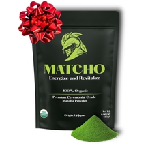 Matcho | Premium Organic Ceremonial Grade Matcha Powder &ndash; Authentic Japanese First Harvest Ceremonial Grade Matcha Green Tea Powder from Uji, Kyoto 30g