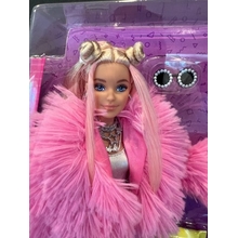 Mattel Barbie Extra Doll #3 NIB in Pink Coat w/Pet Unicorn Pig - Sealed Rare