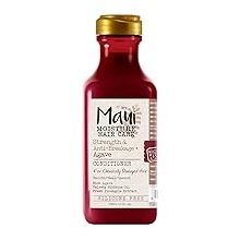 Maui Moisture Strength AntiBreakage + Moisturizing Agave Conditioner for Color Treated or Chemically Damaged Hair Vegan Silicone ParabenFree SulfateFree Surfactants, hibiscus, 13 Fl Oz