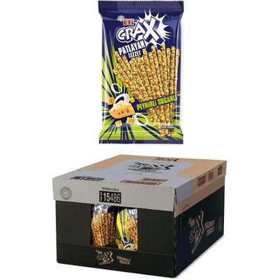 Meat Crax Exploding Flavor Cheese Onion Stick Cracker 50 g x 18 Pieces