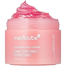 medicube Jelly Cream with Collagen, Niacinamide | Freeze-Dried Hydrolyzed Collagen for Skin Barrier Hydration &amp; 24H Glow | Plumper, Firmer looking skin | 3.71 fl.oz