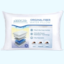 Fiber: The First &amp; Original Water Pillow, clinically Proven to Reduce Neck Pain &amp; Improve Sleep. Therapeutic, Ideal for People Looking for Proper Neck Support