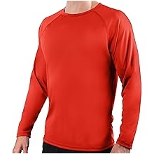 Men&rsquo;s Swim Shirt w/Long Sleeves &ndash; Quick-Dry Fabric, UPF 50+ Workout Rash Guard for Men in Loose-Fit Design