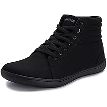 Men's Wide Hi-top Minimalist Barefoot Sneakers | Zero Drop Sole | Cushioned Ankle Support