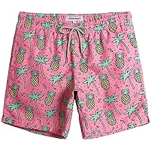 Mens Swim Trunks Quick Dry Swim Shorts with Mesh Lining Funny Swimwear Bathing Suits 7inch