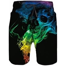 Mens Swim Trunks Summer Quick Dry Board Shorts Beach Mesh Lining Bathing Suit with Side Pockets S-3XL