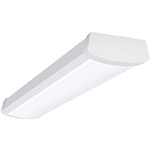 Metalux 2 ft. 2100 Lumens Integrated LED Dimmable White Wraparound Light, 4000K