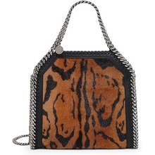 Mini Falabella Ocelot-Pattern Velvet Shoulder Bag