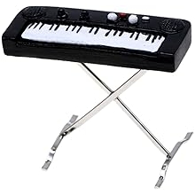 Mini Musical Instrument Model Miniature Metal Electronic Organ Mini Piano Model Musical Instrument Adornment Ornaments