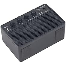 Mini Portable 10W Electric Guitar Amp Kit, Rechargeable Practice Amplifier for Daily Guitar Practice