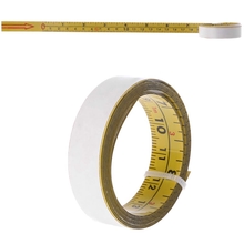 Miter Saw Track Tape Measure Self Adhesive Backing Metric Steel Ruler 1235M 1m-Kuning, Kiri ke Kanan