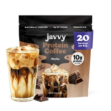 Mocha Protein Iced Coffee - Premium Whey Protein & Instant Iced Coffees - 100% Natural Cold Brew Coffee - Zero Artificial Flavors & Sweeteners, 80 mg Caffeine Per Serving, 0g of Sugar, 20 Servings
