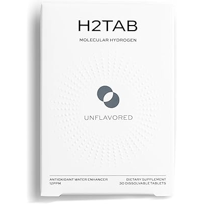 Molecular H2TAB Hydrogen Tablets with Magnesium -12 PPM Hydrogen Tablets for Drinking Water -Rich in Antioxidants, Supports Cellular Health, Recovery & Cognitive Function 30 Counts, Unflavored