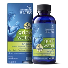 Mommy&amp;#39;s Bliss Gripe Water Original, Infant Gas &amp; Colic Relief, Gentle &amp; Safe, 2 Weeks, 4 Fl Oz Pack of 1