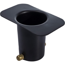 Monarch Rain Chains 20042 Black Aluminum Powder Coated Gutter Adapter Rain Chain Installation, Standard