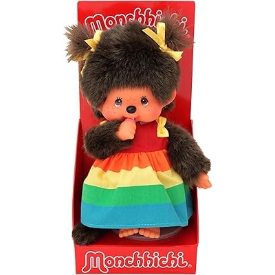 Buy Monchichi 20 Cm Girl Rainbow Colors Online Egypt | Ubuy
