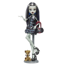 Monster High Frankie Stein Doll, Collectible Reproduction in Original Look with Diary &amp; Doll Stand
