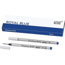 Montblanc Fineliner Refills B Royal Blue 124500 &ndash; Pen Refills for Fineliner and Rollerball Pens by Montblanc &ndash; 2 x Fiber Tip Pen Refill