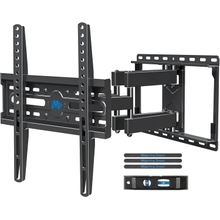 Mounting Dream TV Wall Mount for 32-65 Inch TV, TV Mount with Swivel and Tilt, Full Motion TV Bracket with Articulating Dual Arms, Fits 16inch Studs, Max VESA 400X400 mm, 99lbs, MD2380