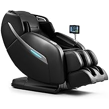 MYNTA Massage Chair Full Body, Zero Gravity SL Track Heavy Duty Massage Recliner Chair with Heat, 12 Auto Modes for Home, M1612 Charcoal