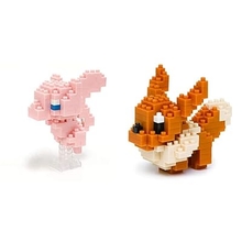 Nanoblock Pok&amp;eacute;mon Mew NBPM_045 &amp;amp; Nanoblock Pok&amp;eacute;mon Eevee NBPM_005