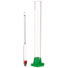 R3-XIKQ-AD0G Proof and Tralle Hydrometer with 12 Glass Test Jar