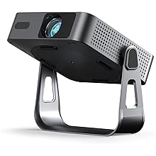 【Officially-Licensed APP &amp; Native 1080P】Thinnest 1.81" Smart Mini Projector with WiFi and Bluetooth, Auto Focus &amp; Keystone Portable Outdoor Projector, VOPLLS 4K Support Home Movie Projector