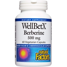 Natural Factors Wellbetx Berberine 500 Mg, 60 CT