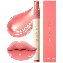 Nature Republic HONEY MELTING LIP (02 FIG) SOFT LIP STICK, Hydrating Gloss, Moisturizing balms, Sheer tint, Shine &amp; Nude, Glowy Finish, korean make up