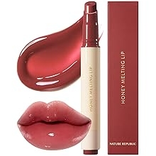 Nature Republic HONEY MELTING LIP (05 PLUM) SOFT LIP STICK, Hydrating Gloss, Moisturizing balms, Sheer tint, Shine &amp; Glowy Finish, korean make up
