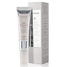 Naturium Multi-Peptide Eye Cream, Smoothing & Anti-Aging Skincare, with Squalene & Hyaluronic Acid, 0.5 oz
