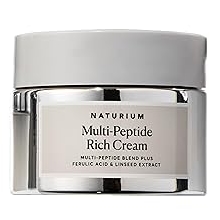 Naturium Multi-Peptide Rich Cream, Hydrating & Nourishing to Help Appearance of Fine Lines & Wrinkles, Vegan & Cruelty-Free, 1.7 oz