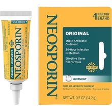 Neosporin Original Antibiotic Ointment, 24-Hour Infection Prevention for Minor Wound, .5 oz