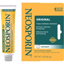 Neosporin Original Antibiotic Ointment, 24-Hour Infection Prevention for Minor Wound, 1 oz
