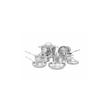 New Cuisinart Chef's Classic Stainless Steel 11 Piece Cookware Set Durable Cheap