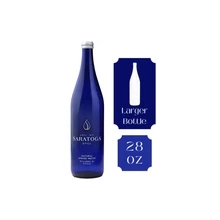 Saratoga Still Natural Spring Water LARGE BOTTLE, 28oz Glass Bottles 6 Pack