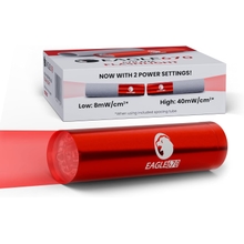 New Version! 670 nm Deep Red LED Light 8mWcm2 | USA Lab Verified 670nm Flashlight 670 nm LED wSpacing Tube | Red Light Therapy 670 nanometers | Easy on The Eyes - no Blue Light
