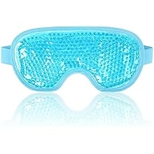 NEWGO Cooling Eye Mask for Puffy Eyes, Cold Eye Mask Eye Ice Pack for After Eyes Surgery, Tension Stress Relief, Itchy Eyes, Headaches, Dark Circles - Blue