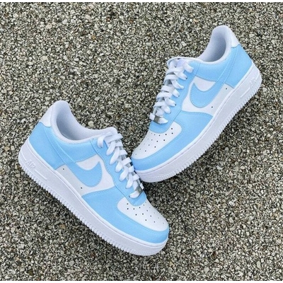 blue fleece air force ones