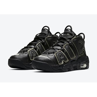 nike air more uptempo black and gold