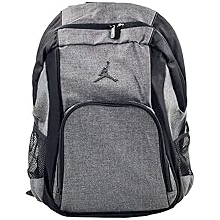 Nike Jordan Backpack Bookbag School Bag Laptop Bag Lt. Graphite Black Gray