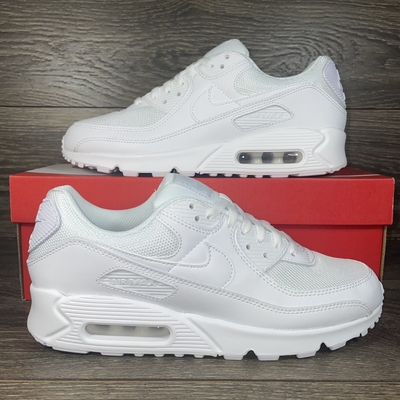 nike air max 90 triple white sneakers