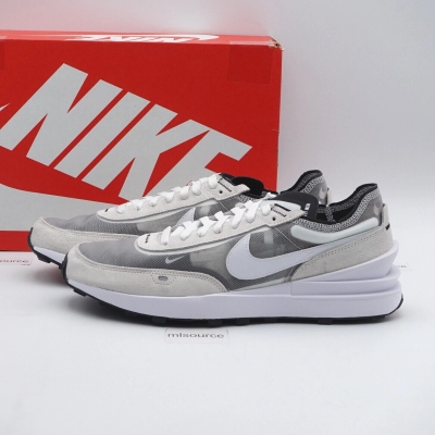 nike waffle one white black