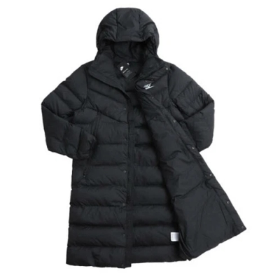 nike black down coat