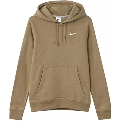 nike sportswear club fleece hoodie sweatshirt tan