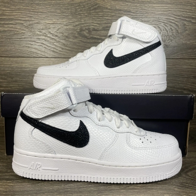 white nike shoes with black swoosh womens