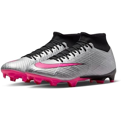 nike football boots grey and pink