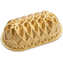 Nordic Ware Jubilee Loaf Pan, 6 Piala, Emas