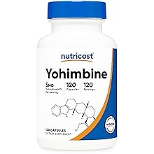 Nutricost Yohimbine HCl 5mg, 120 Capsules - Gluten Free and Non-GMO